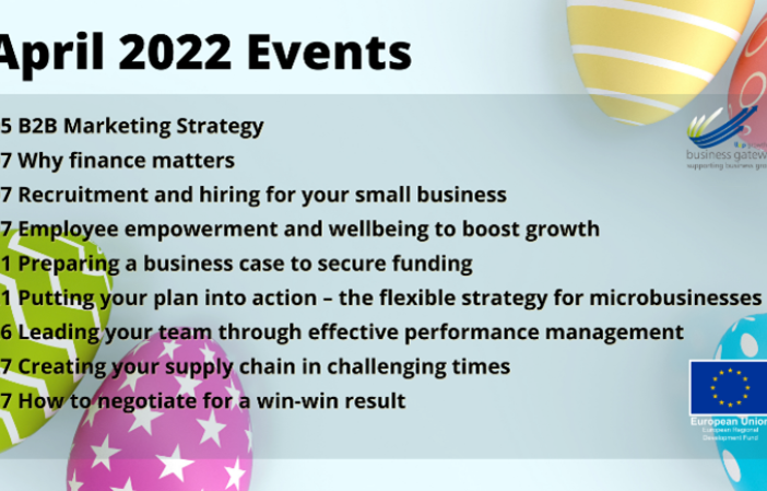 Business Gateway Growth Hub - April 2022 Events