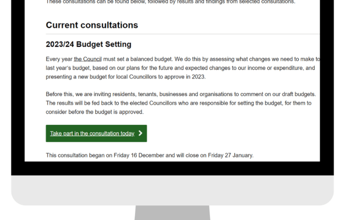 Have your say on our 2023/24 budget!