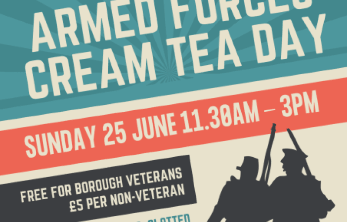 All are invited to Armed Forces Cream Tea - 25 June